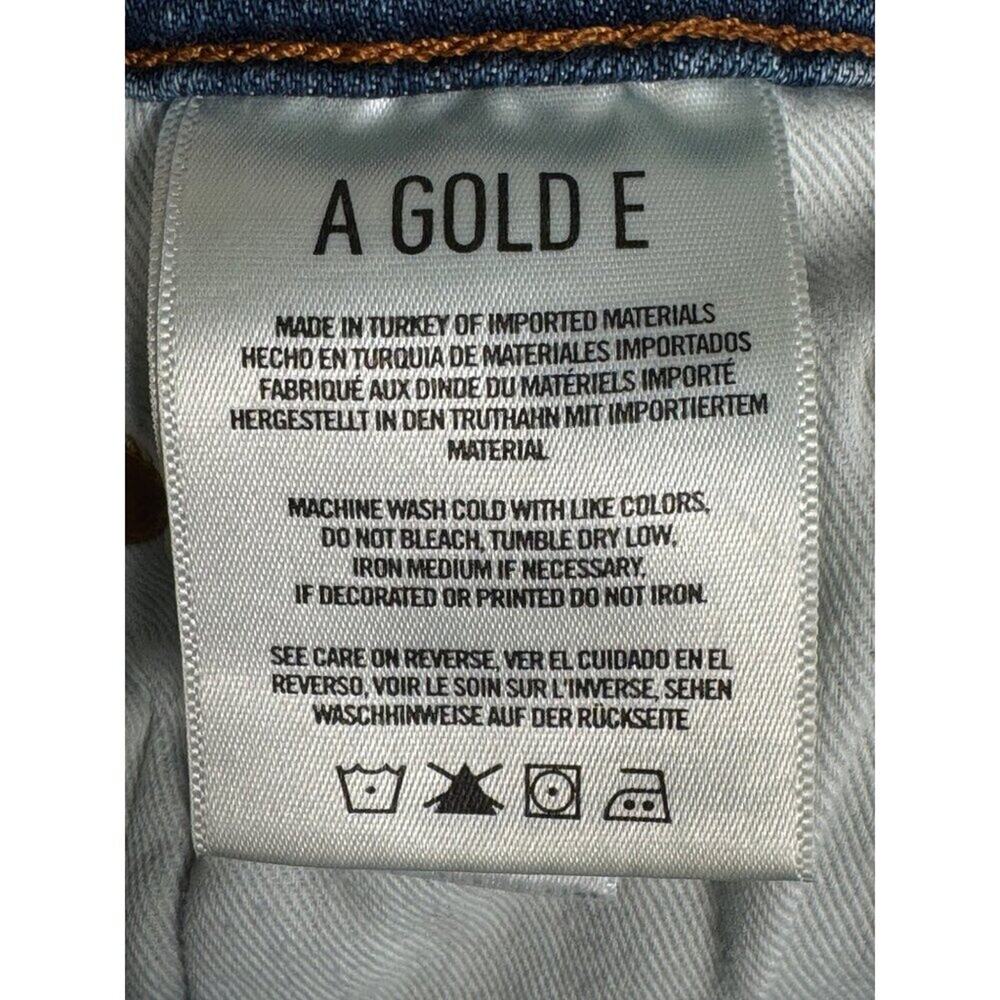 💙 AGOLDE 🩵  Ruby Super High Rise Slim Straight Distressed Ankle Jeans Size 30 - Picture 6 of 12